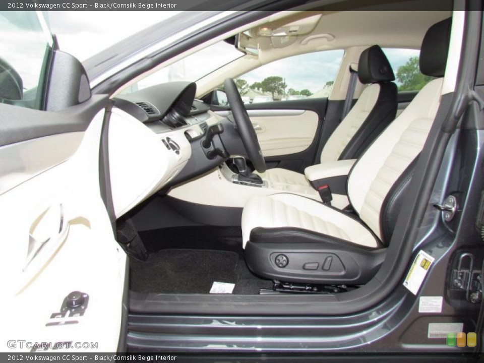 Black/Cornsilk Beige Interior Photo for the 2012 Volkswagen CC Sport #48642433