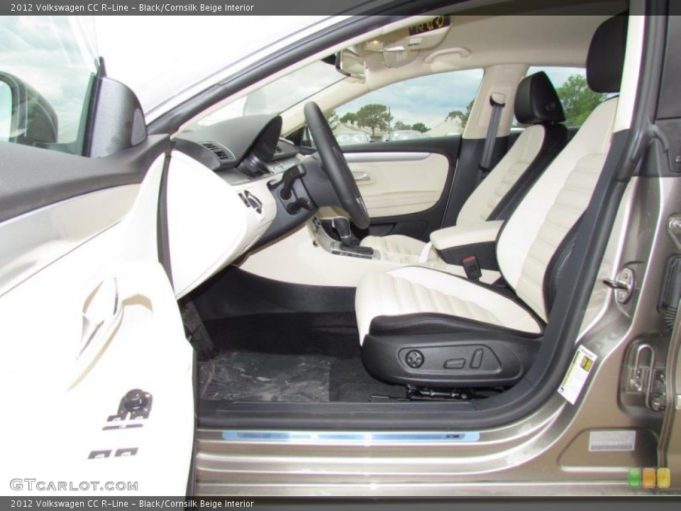 Black/Cornsilk Beige Interior Photo for the 2012 Volkswagen CC R-Line #48642601