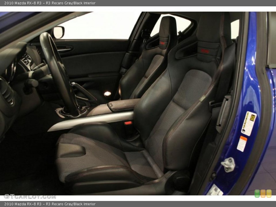 R3 Recaro Gray/Black Interior Photo for the 2010 Mazda RX-8 R3 #48642823