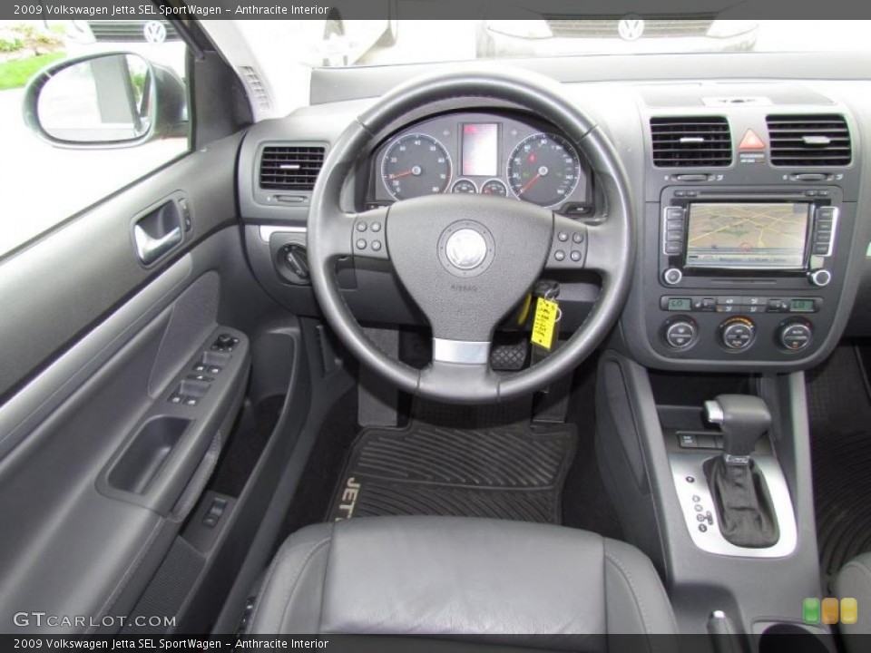 Anthracite Interior Controls for the 2009 Volkswagen Jetta SEL SportWagen #48642870
