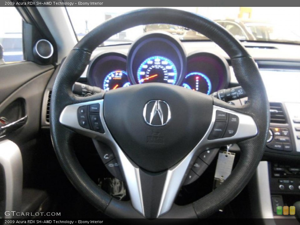 Ebony Interior Steering Wheel for the 2009 Acura RDX SH-AWD Technology #48643234