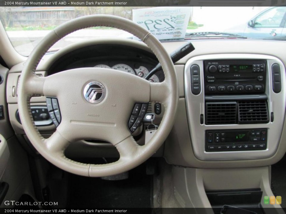Medium Dark Parchment Interior Dashboard for the 2004 Mercury Mountaineer V8 AWD #48644023