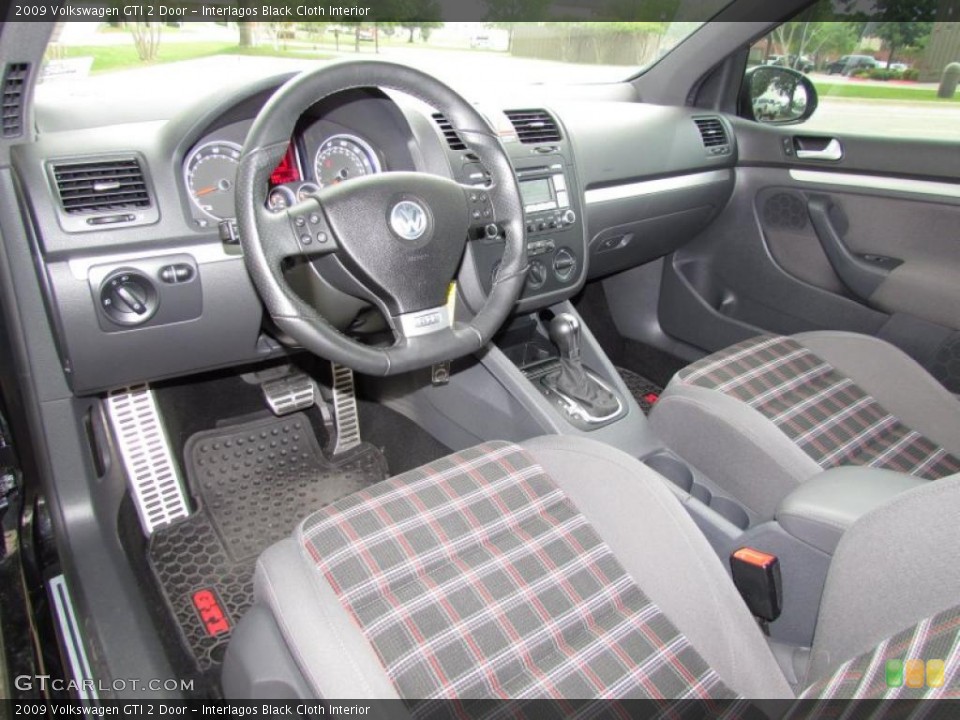 Interlagos Black Cloth 2009 Volkswagen GTI Interiors