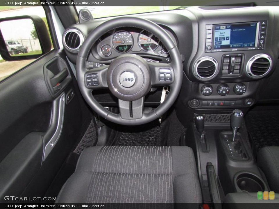 Black Interior Controls for the 2011 Jeep Wrangler Unlimited Rubicon 4x4 #48644794