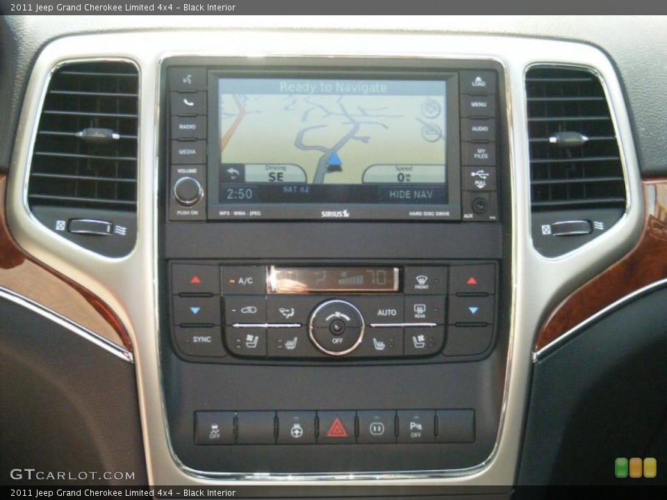 Black Interior Navigation for the 2011 Jeep Grand Cherokee Limited 4x4 #48647029