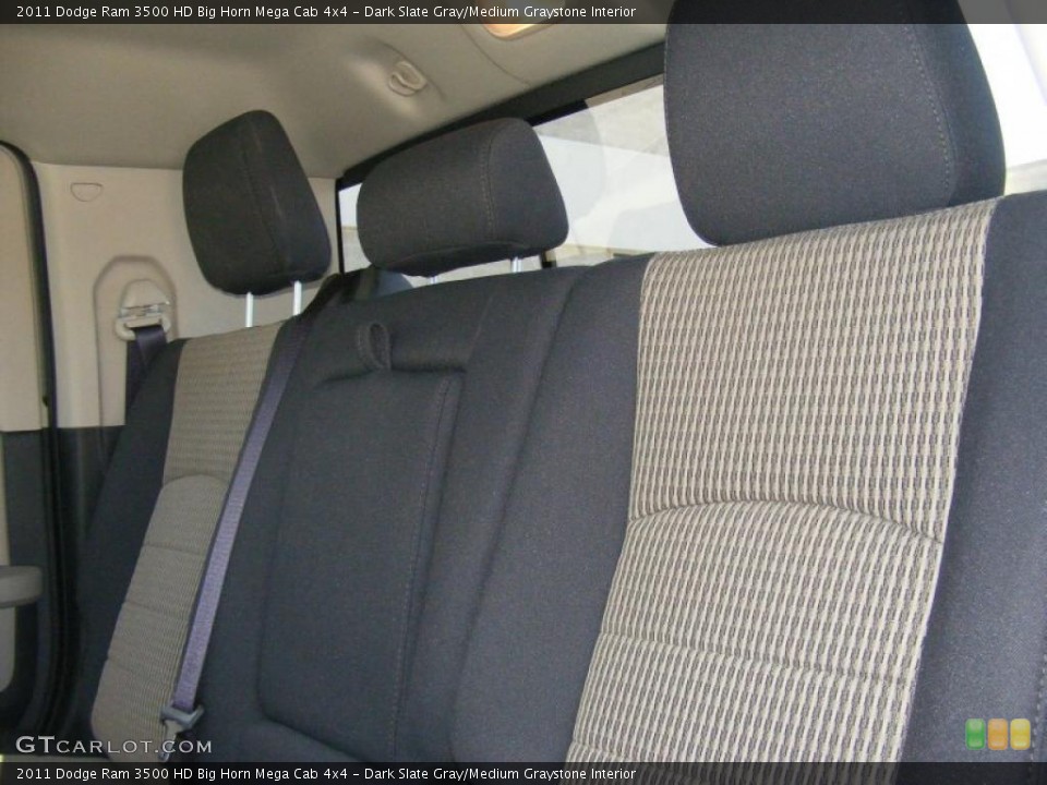 Dark Slate Gray/Medium Graystone Interior Photo for the 2011 Dodge Ram 3500 HD Big Horn Mega Cab 4x4 #48647299