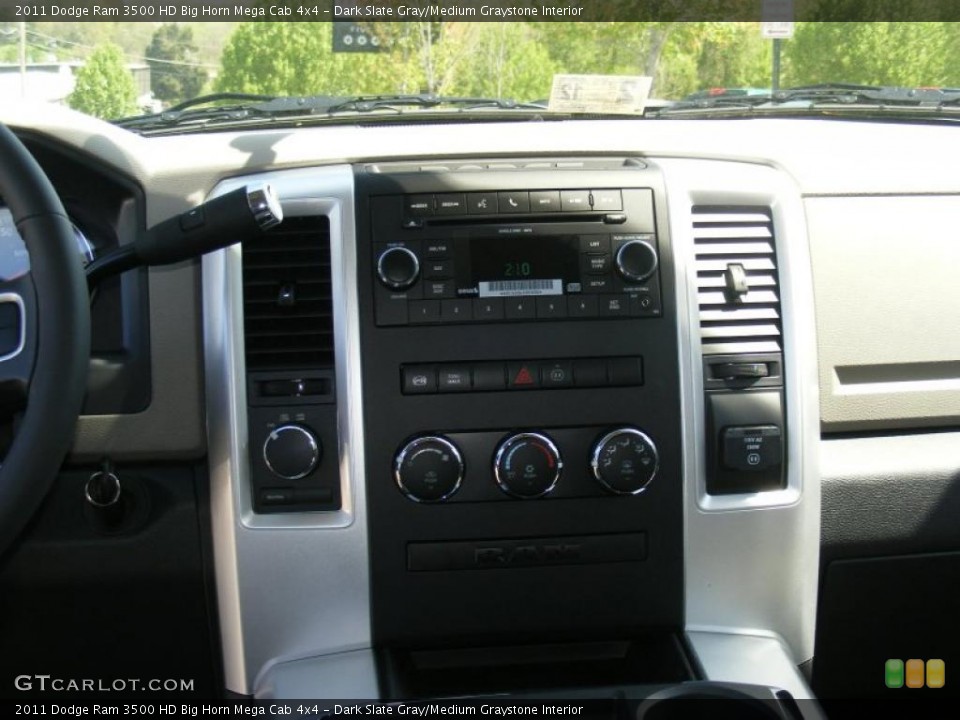 Dark Slate Gray/Medium Graystone Interior Controls for the 2011 Dodge Ram 3500 HD Big Horn Mega Cab 4x4 #48647326