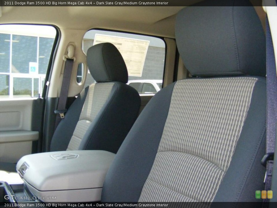 Dark Slate Gray/Medium Graystone Interior Photo for the 2011 Dodge Ram 3500 HD Big Horn Mega Cab 4x4 #48647422