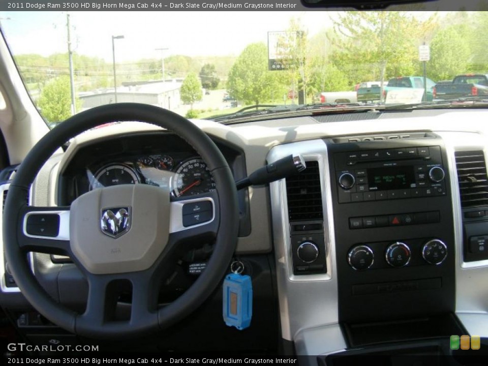 Dark Slate Gray/Medium Graystone Interior Dashboard for the 2011 Dodge Ram 3500 HD Big Horn Mega Cab 4x4 #48647467