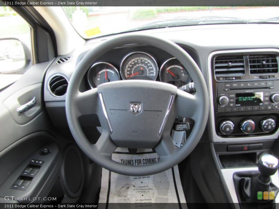 Dark Slate Gray Interior Steering Wheel for the 2011 Dodge Caliber Express #48649258
