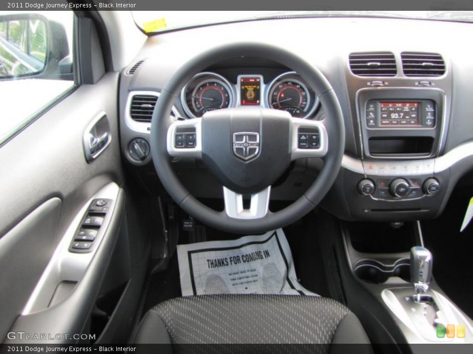 Black Interior Steering Wheel for the 2011 Dodge Journey Express #48649846