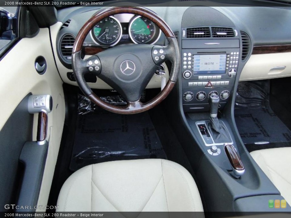 Beige Interior Dashboard for the 2008 Mercedes-Benz SLK 280 Roadster #48650107