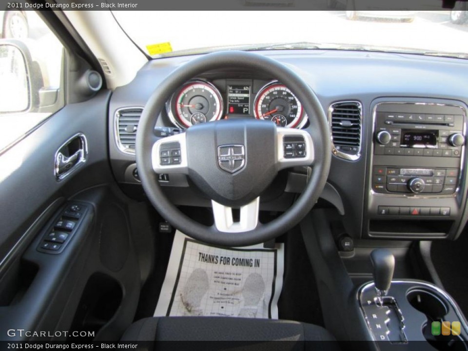 Black Interior Steering Wheel for the 2011 Dodge Durango Express #48650479