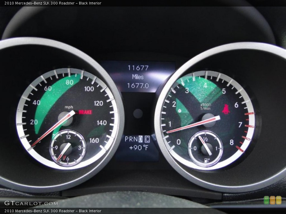 Black Interior Gauges for the 2010 Mercedes-Benz SLK 300 Roadster #48650587