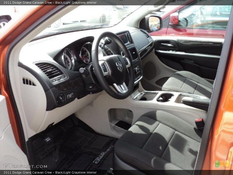 Black/Light Graystone Interior Photo for the 2011 Dodge Grand Caravan Crew #48652168