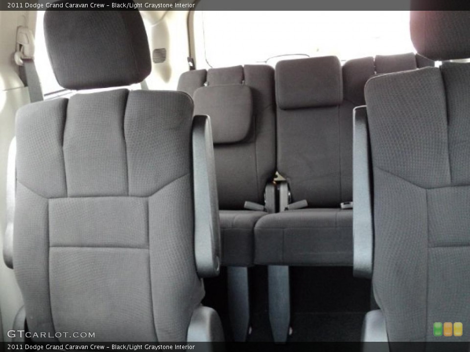 Black/Light Graystone Interior Photo for the 2011 Dodge Grand Caravan Crew #48652270