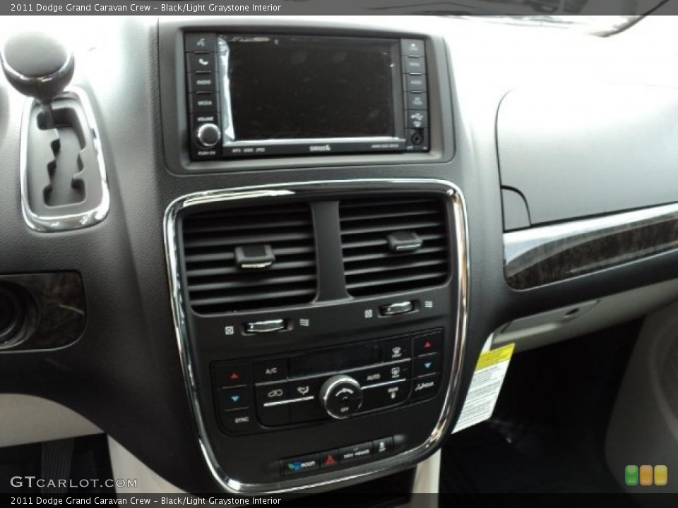 Black/Light Graystone Interior Controls for the 2011 Dodge Grand Caravan Crew #48652282