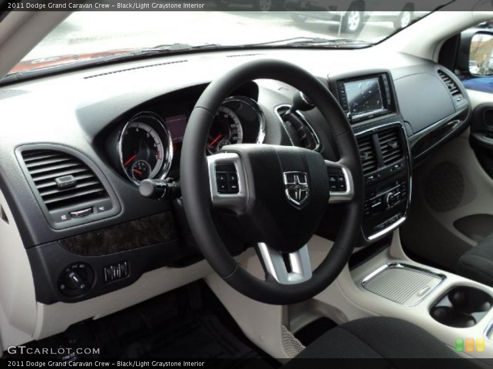 Black/Light Graystone Interior Photo for the 2011 Dodge Grand Caravan Crew #48652291