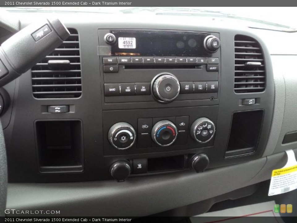 Dark Titanium Interior Controls for the 2011 Chevrolet Silverado 1500 Extended Cab #48652420