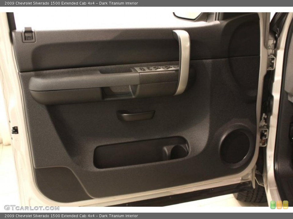 Dark Titanium Interior Door Panel for the 2009 Chevrolet Silverado 1500 Extended Cab 4x4 #48654763