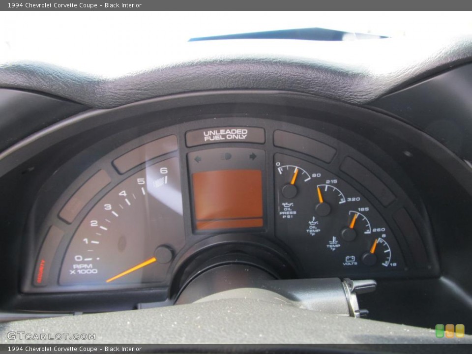 Black Interior Gauges for the 1994 Chevrolet Corvette Coupe #48654802
