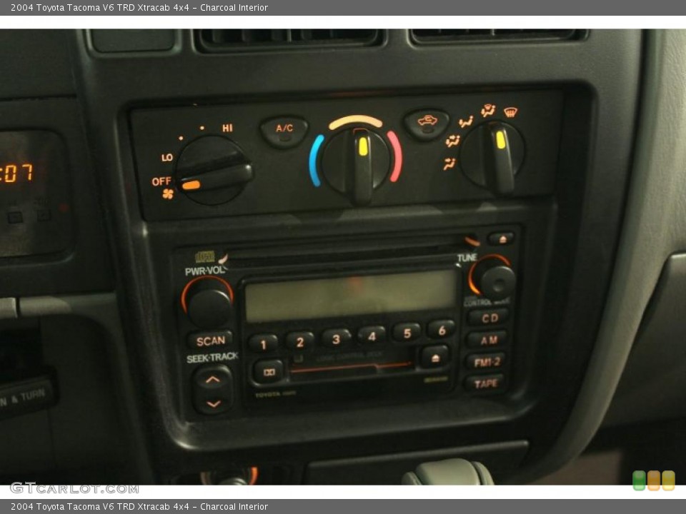 Charcoal Interior Controls for the 2004 Toyota Tacoma V6 TRD Xtracab 4x4 #48655594