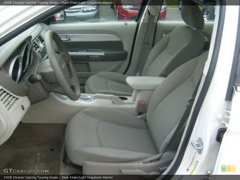 Dark Khaki/Light Graystone Interior Photo for the 2008 Chrysler Sebring Touring Sedan #48660346
