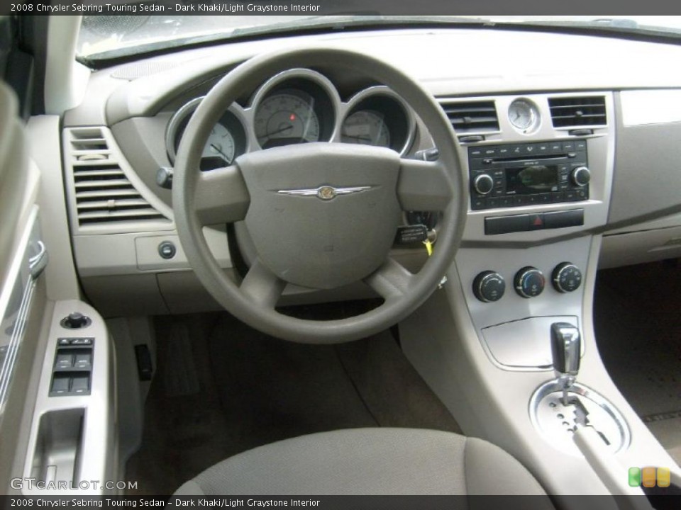 Dark Khaki/Light Graystone Interior Dashboard for the 2008 Chrysler Sebring Touring Sedan #48660376