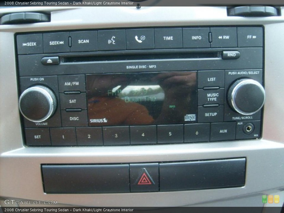 Dark Khaki/Light Graystone Interior Controls for the 2008 Chrysler Sebring Touring Sedan #48660418