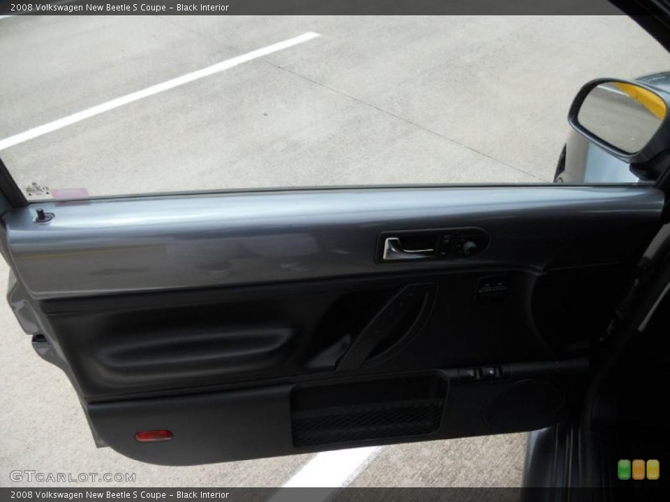 Black Interior Door Panel for the 2008 Volkswagen New Beetle S Coupe #48662110