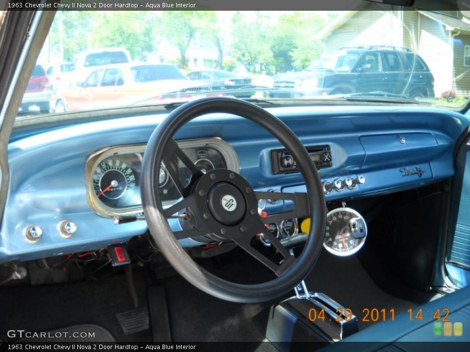 Aqua Blue Interior Dashboard for the 1963 Chevrolet Chevy II Nova 2 Door Hardtop #48664884