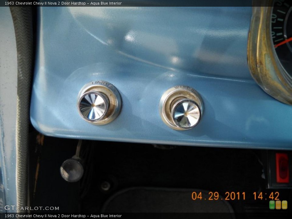 Aqua Blue Interior Controls for the 1963 Chevrolet Chevy II Nova 2 Door Hardtop #48664938