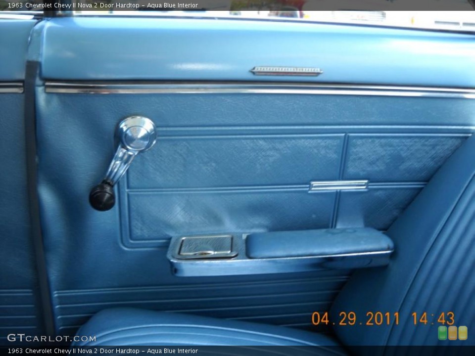 Aqua Blue Interior Photo for the 1963 Chevrolet Chevy II Nova 2 Door Hardtop #48665016