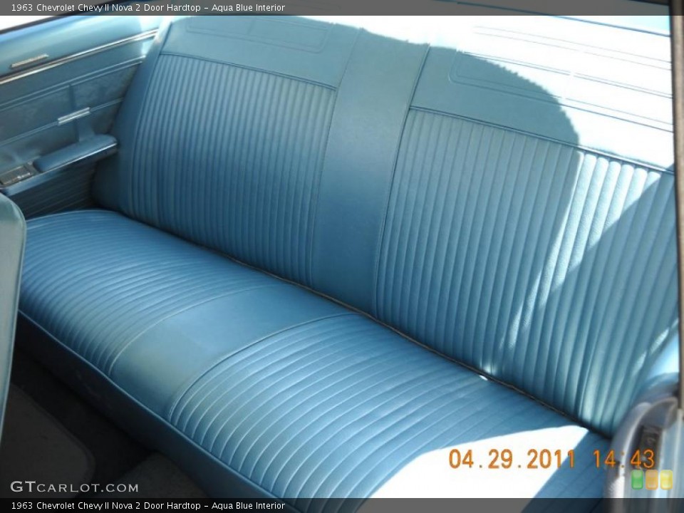 Aqua Blue Interior Photo for the 1963 Chevrolet Chevy II Nova 2 Door Hardtop #48665031