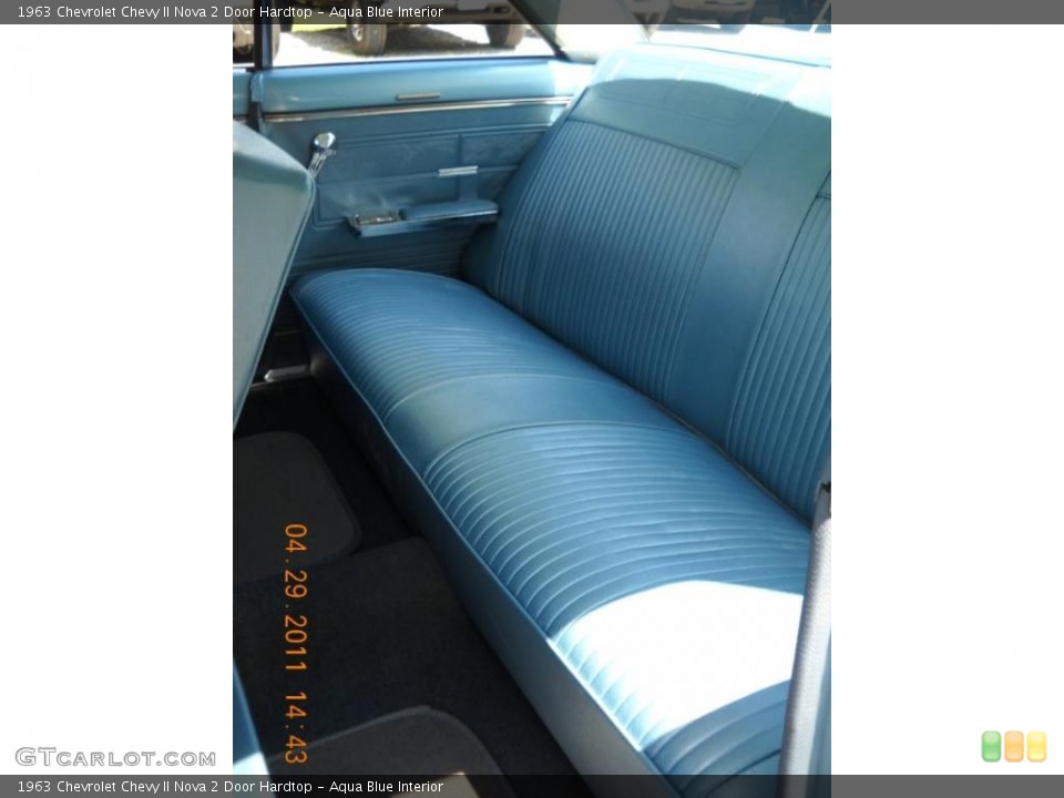 Aqua Blue Interior Photo for the 1963 Chevrolet Chevy II Nova 2 Door Hardtop #48665043