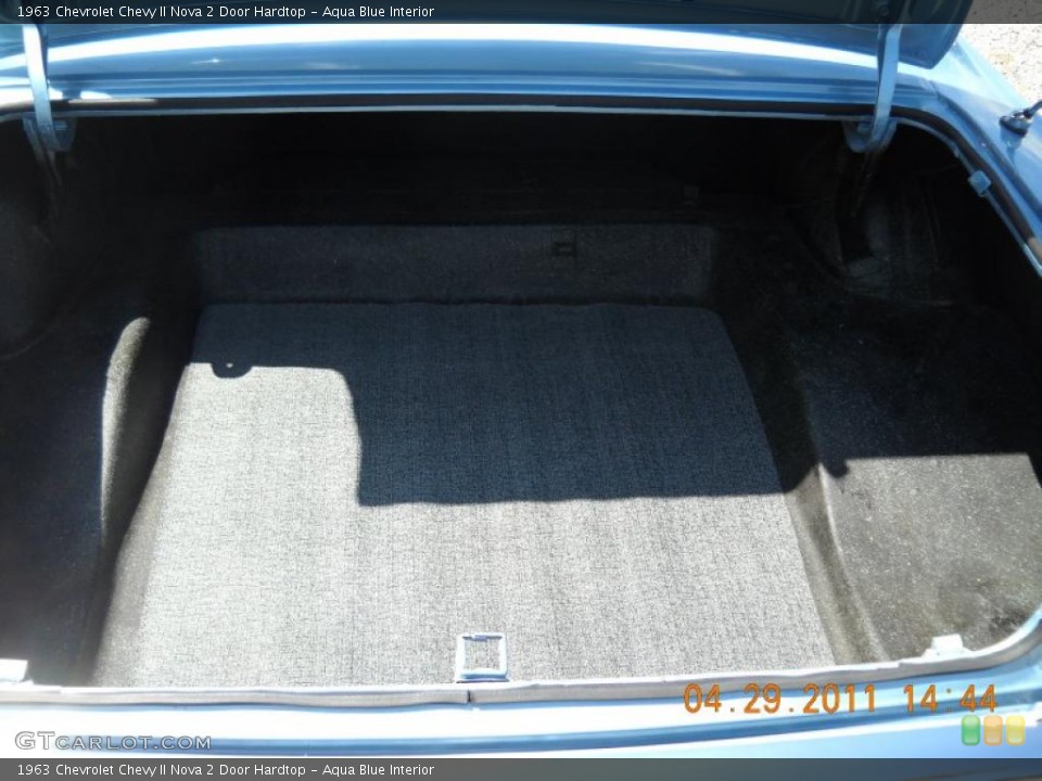 Aqua Blue Interior Trunk for the 1963 Chevrolet Chevy II Nova 2 Door Hardtop #48665145