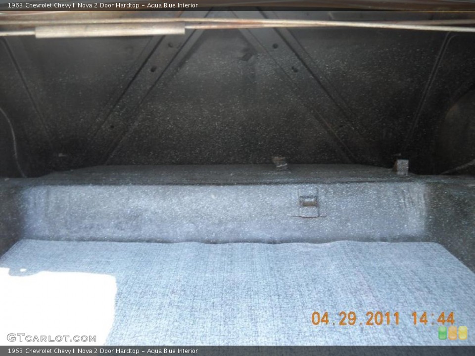 Aqua Blue Interior Trunk for the 1963 Chevrolet Chevy II Nova 2 Door Hardtop #48665175
