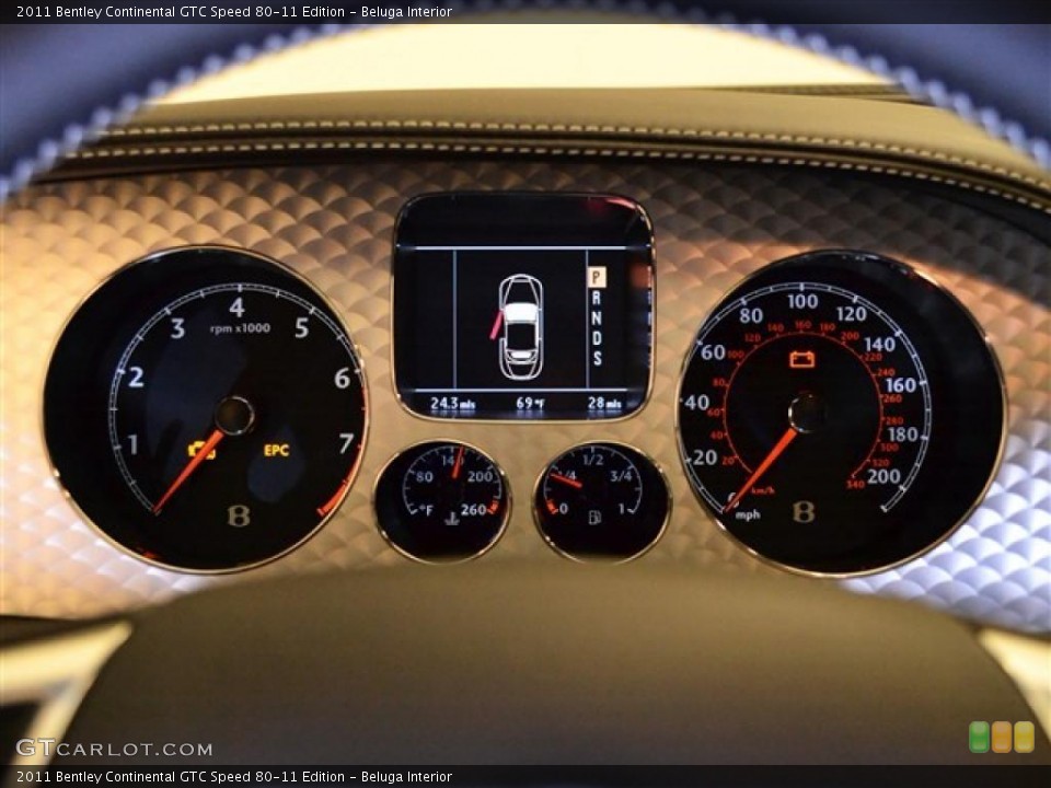 Beluga Interior Gauges for the 2011 Bentley Continental GTC Speed 80-11 Edition #48665283
