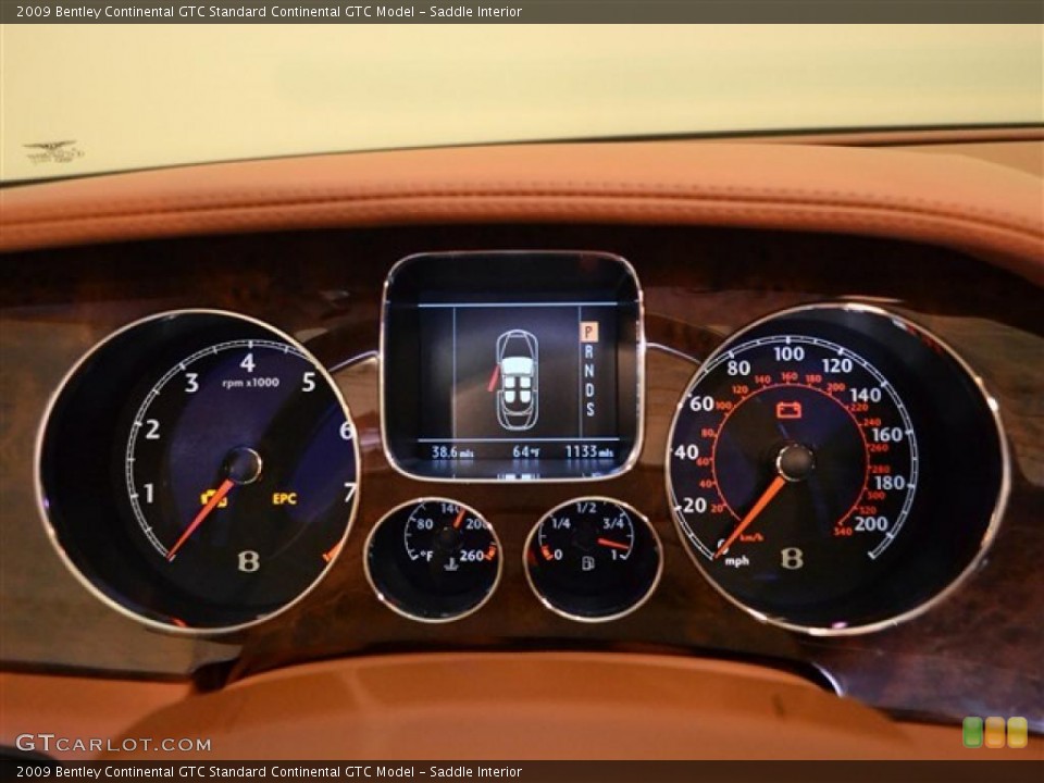 Saddle Interior Gauges for the 2009 Bentley Continental GTC  #48666000