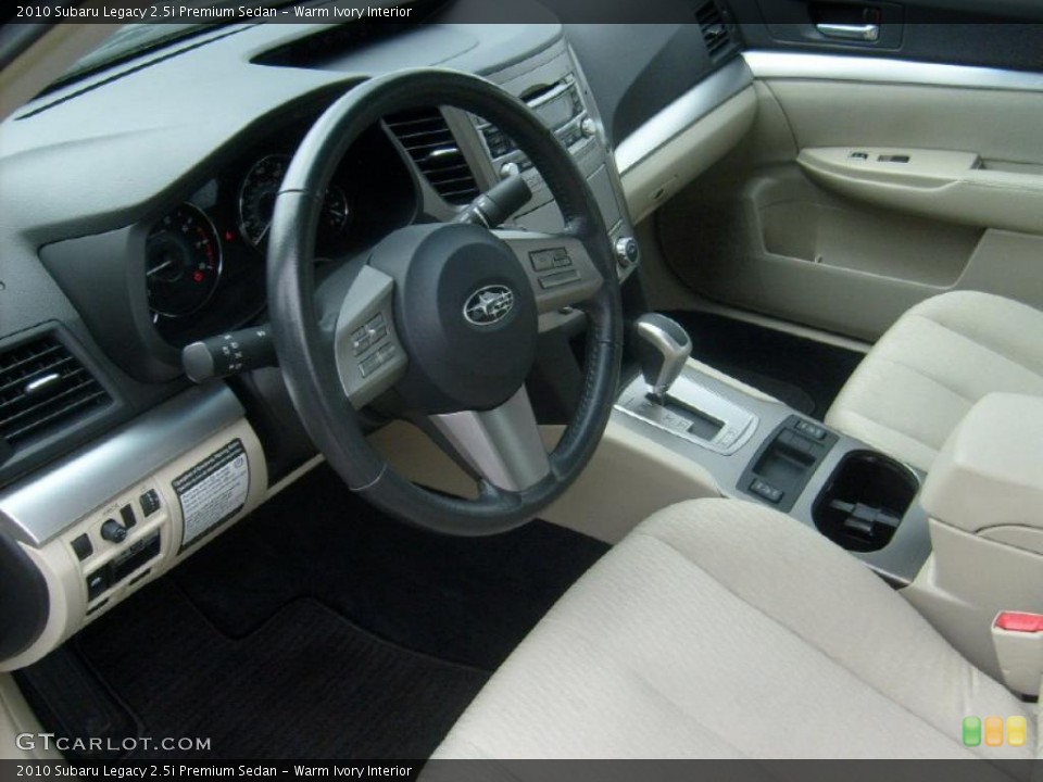 Warm Ivory Interior Prime Interior for the 2010 Subaru Legacy 2.5i Premium Sedan #48667068