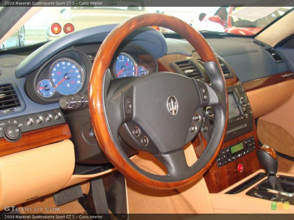Cuoio Interior Steering Wheel for the 2009 Maserati Quattroporte Sport GT S #48669513