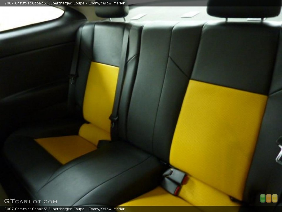 Ebony/Yellow 2007 Chevrolet Cobalt Interiors