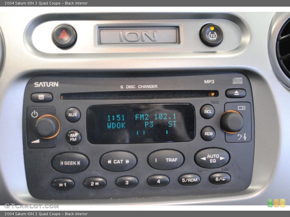 Black Interior Controls for the 2004 Saturn ION 3 Quad Coupe #48672742