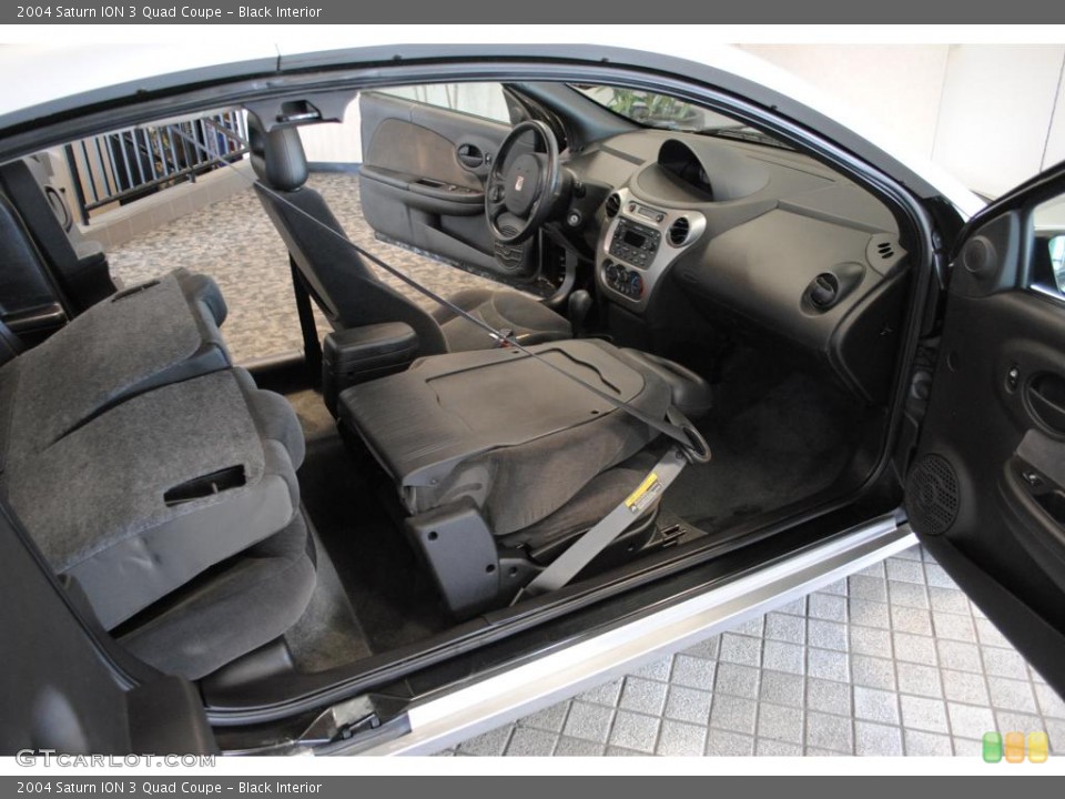 Black Interior Photo for the 2004 Saturn ION 3 Quad Coupe #48672981