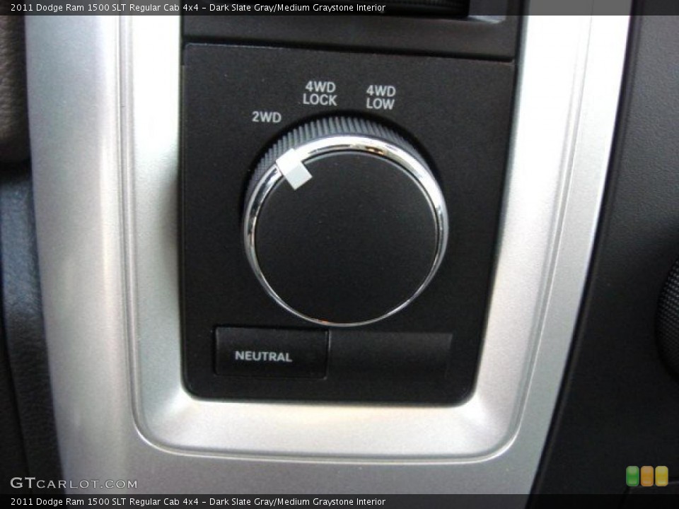 Dark Slate Gray/Medium Graystone Interior Controls for the 2011 Dodge Ram 1500 SLT Regular Cab 4x4 #48672984