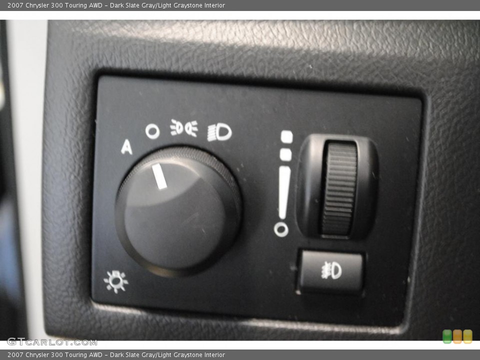 Dark Slate Gray/Light Graystone Interior Controls for the 2007 Chrysler 300 Touring AWD #48673515