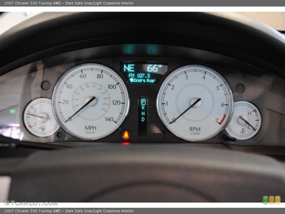 Dark Slate Gray/Light Graystone Interior Gauges for the 2007 Chrysler 300 Touring AWD #48673584