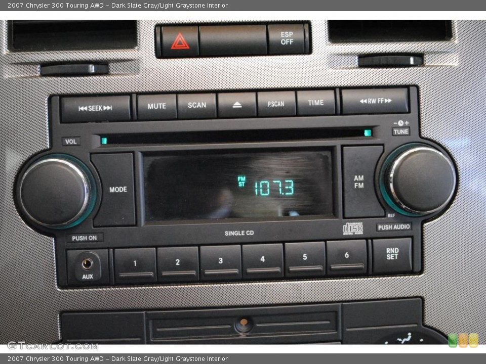 Dark Slate Gray/Light Graystone Interior Controls for the 2007 Chrysler 300 Touring AWD #48673635