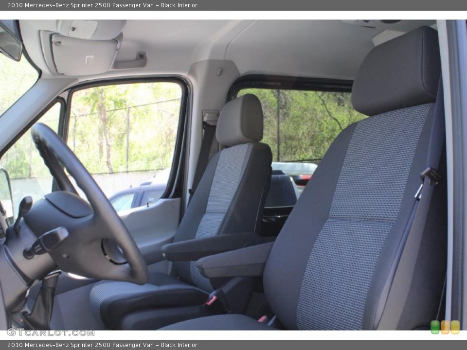 Black Interior Photo for the 2010 Mercedes-Benz Sprinter 2500 Passenger Van #48674940