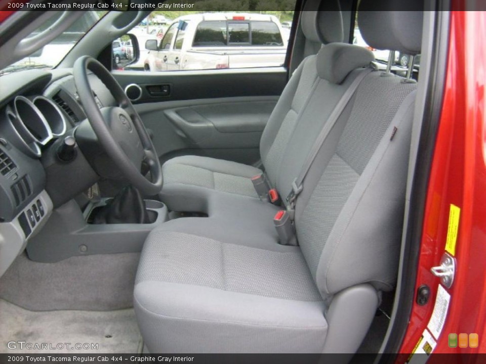 Graphite Gray Interior Photo for the 2009 Toyota Tacoma Regular Cab 4x4 #48675649